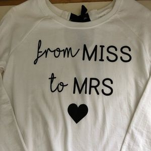 Miss to Mrs Long Sleeve Shirt